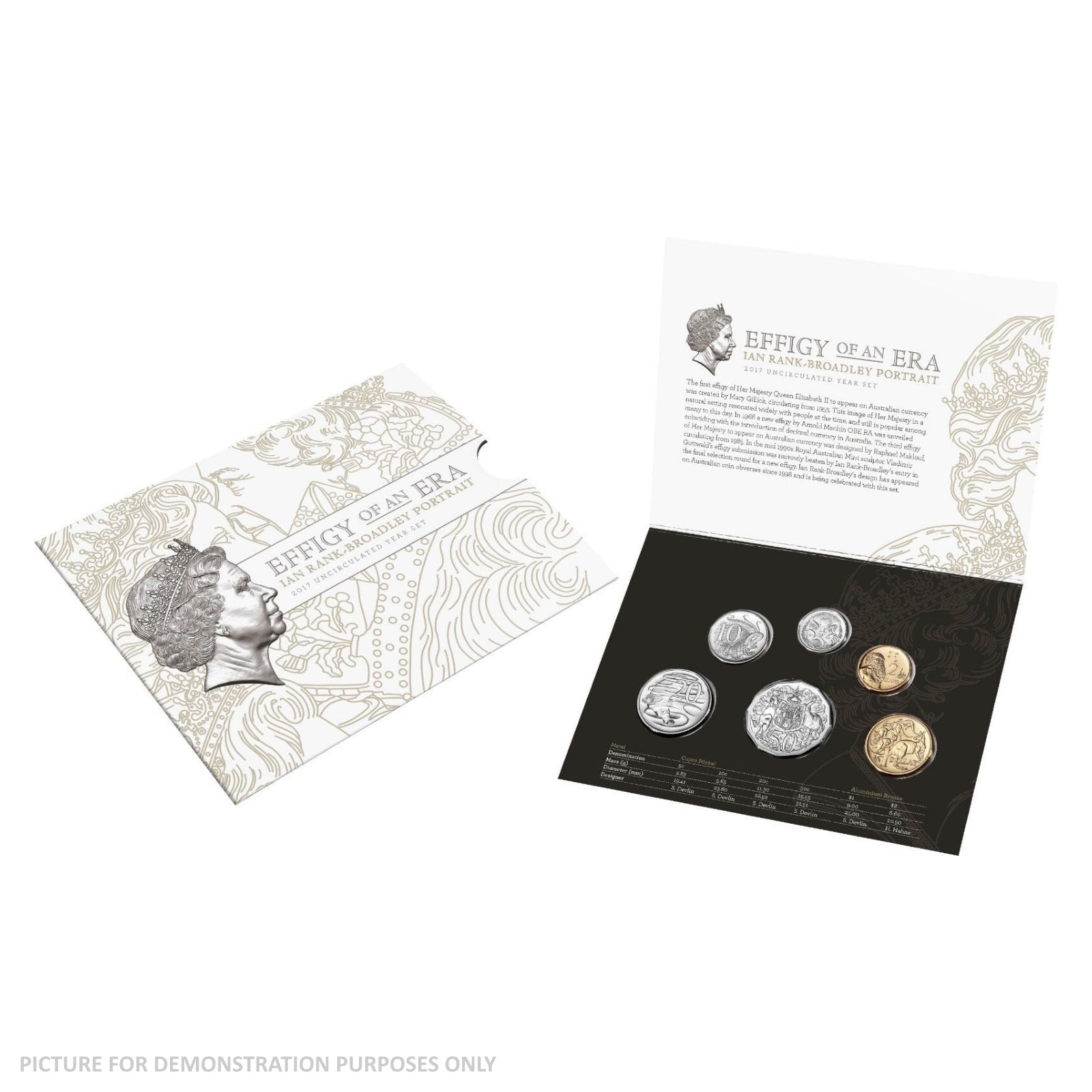 2017 Six Coin Uncirculated Year Set - Celebrating The Effigy Of An Era